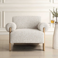 Juncture White Upholstered Accent Chair - Ornate Home