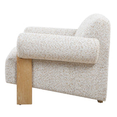 Juncture White Upholstered Accent Chair - Ornate Home