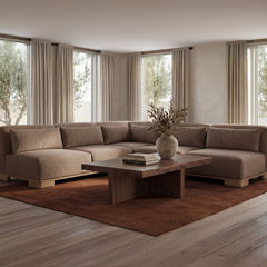 June Dark Brown Corner Modular Sectional - Ornate Home