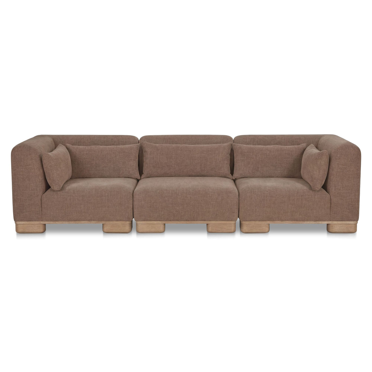 June Dark Brown Modular Sofa - Ornate Home