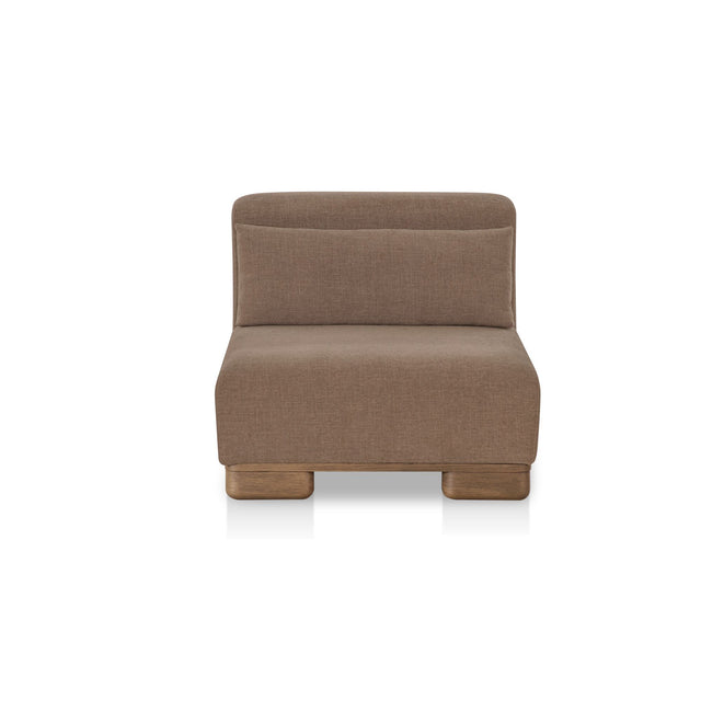 June Dark Brown Slipper Chair - Ornate Home