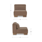 June Dark Brown Slipper Chair - Ornate Home