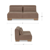 June Dark Brown Sofa - Ornate Home