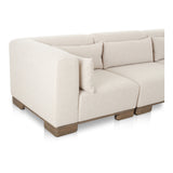 June Oatmeal Classic L Shaped Modular Sectional - Ornate Home