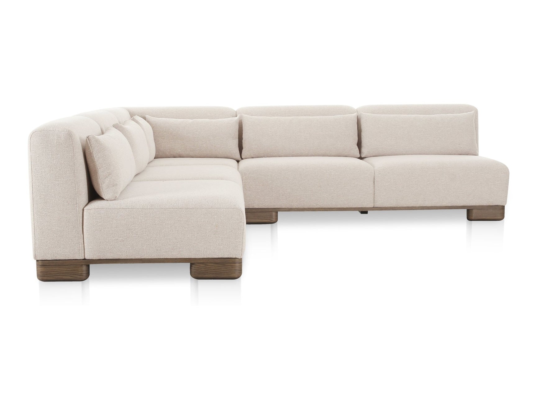 June Oatmeal Corner Modular Sectional - Ornate Home