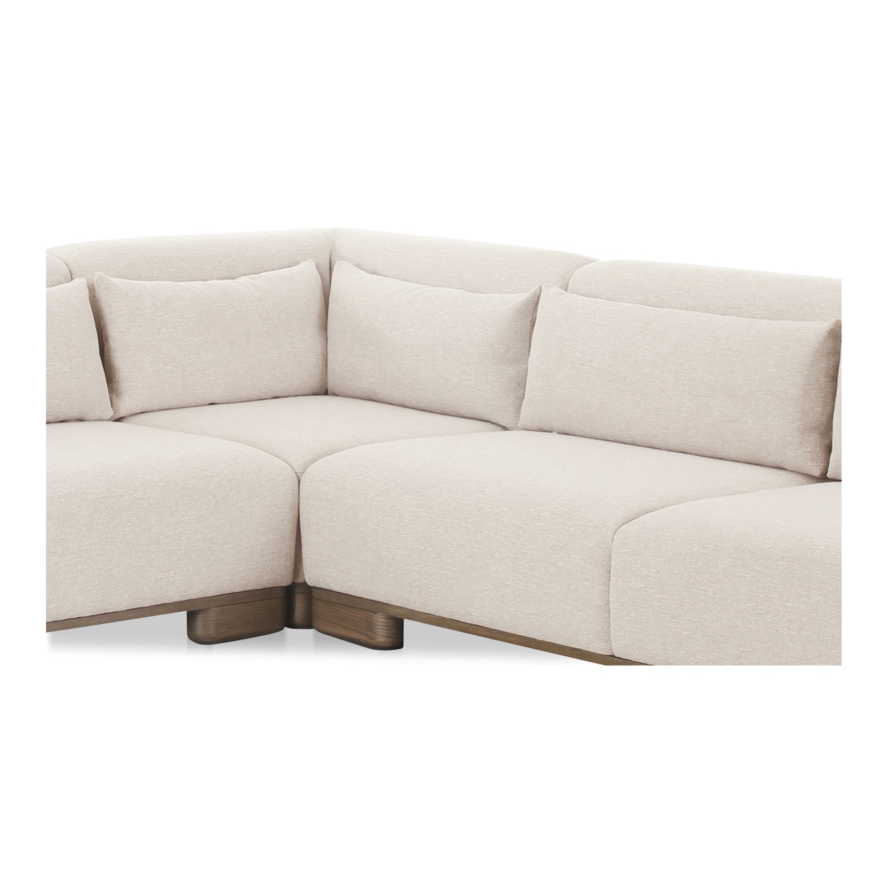 June Oatmeal Corner Modular Sectional - Ornate Home