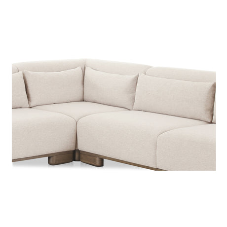 June Oatmeal Corner Modular Sectional - Ornate Home