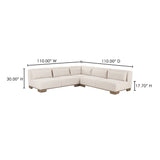 June Oatmeal Corner Modular Sectional - Ornate Home