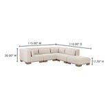 June Oatmeal Dream Modular Sectional - Ornate Home