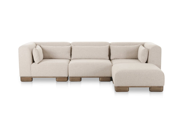 June Oatmeal Lounge Modular Sectional - Ornate Home