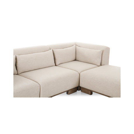 June Oatmeal Lounge Modular Sectional - Ornate Home