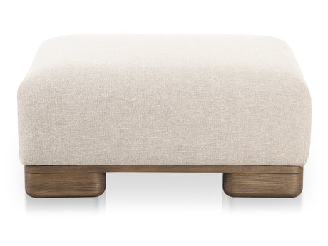 June Oatmeal Ottoman - Ornate Home