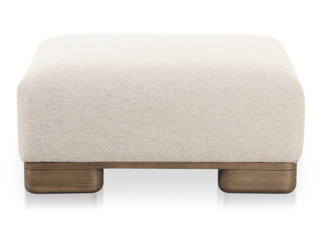 June Oatmeal Ottoman - Ornate Home