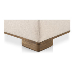 June Oatmeal Ottoman - Ornate Home