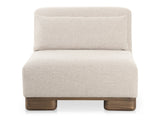June Oatmeal Slipper Chair - Ornate Home