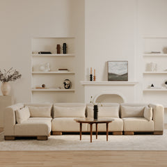 June Oatmeal Slipper Chair - Ornate Home