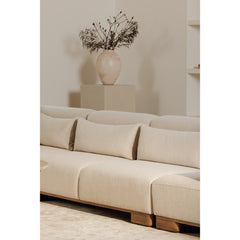 June Oatmeal Sofa - Ornate Home