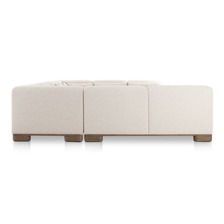June Oatmeal U Shaped Modular Sectional - Ornate Home