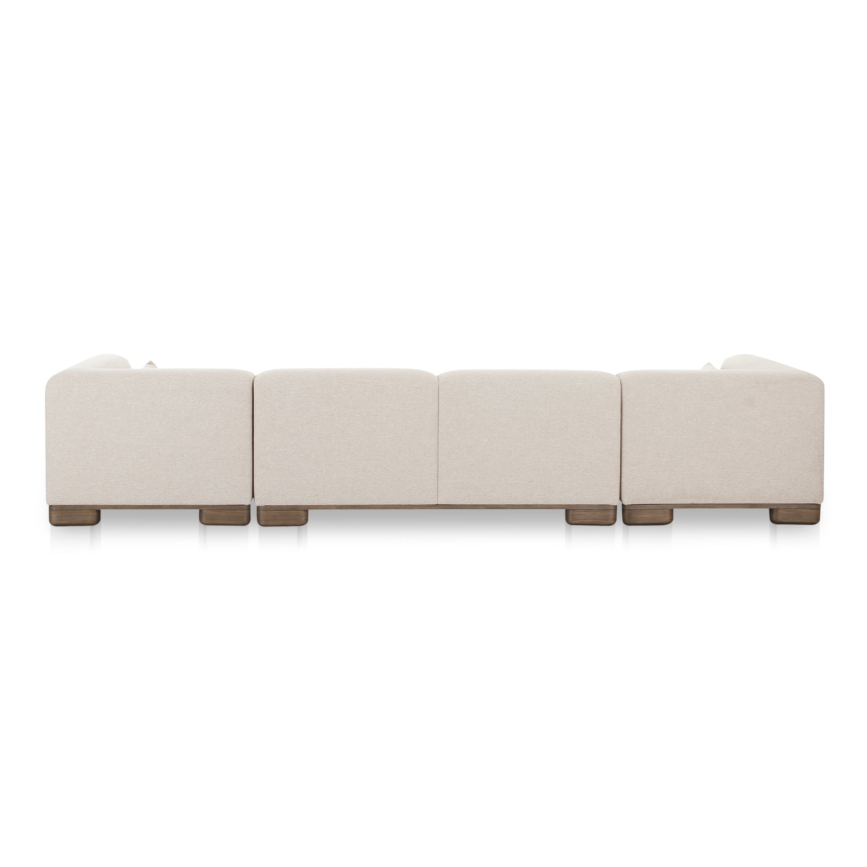 June Oatmeal U Shaped Modular Sectional - Ornate Home