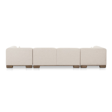 June Oatmeal U Shaped Modular Sectional - Ornate Home