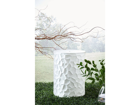 Jungrove White Stool - Ornate Home