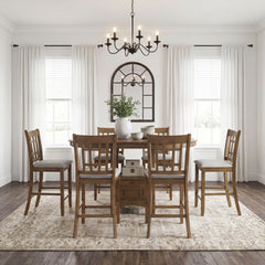 Junipero Beige Counter Height Chair (Set of 2) - Ornate Home