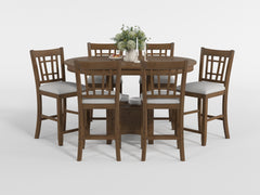 Junipero Beige Counter Height Chair (Set of 2) - Ornate Home