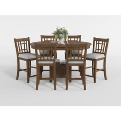 Junipero Brown Round/Oval Counter Height Table - Ornate Home