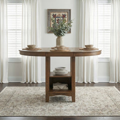 Junipero Brown Round/Oval Counter Height Table - Ornate Home