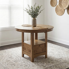 Junipero Brown Round/Oval Counter Height Table - Ornate Home