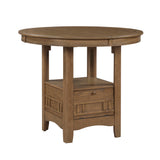 Junipero Brown Round/Oval Counter Height Table - Ornate Home