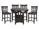 Junipero Dark Cherry 5-piece Dinig Table Set - Ornate Home