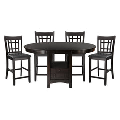 Junipero Dark Cherry 5-piece Dinig Table Set - Ornate Home