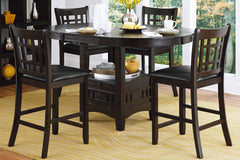 Junipero Espresso Extendable Counter Height Table - Ornate Home