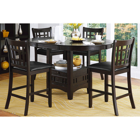 Junipero Espresso Extendable Counter Height Table - Ornate Home