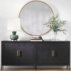 Junius Round Gold Mirror - Ornate Home