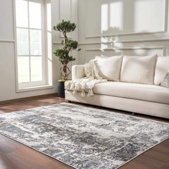 Junko Gray & Blue Marble Area Rug - Clearance - Ornate Home