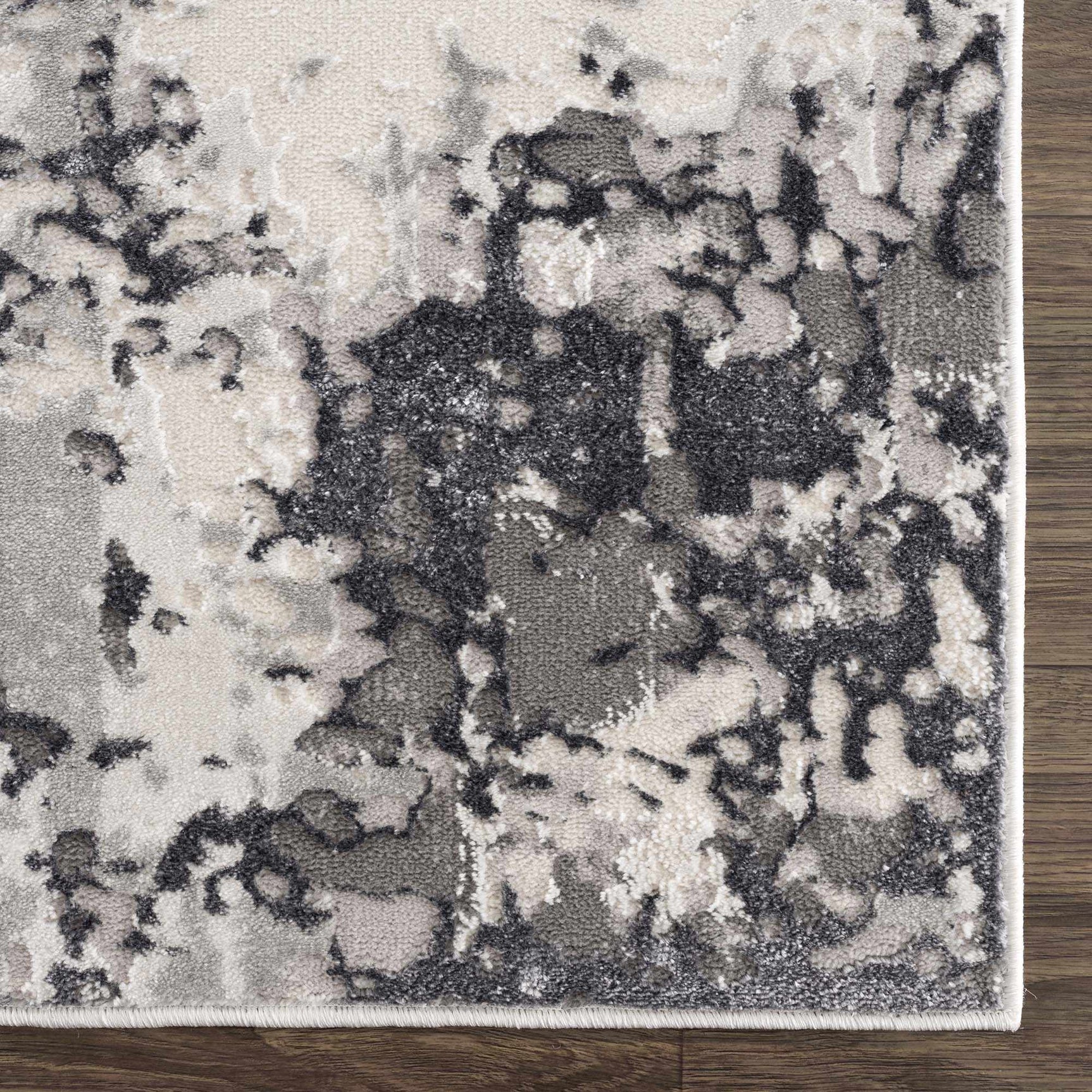 Junko Gray & Blue Marble Area Rug - Clearance - Ornate Home