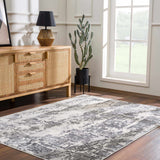 Junko Gray & Blue Marble Area Rug - Clearance - Ornate Home