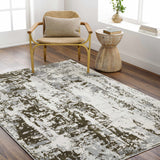 Junko Gray & Green Marble Area Rug - Clearance - Ornate Home