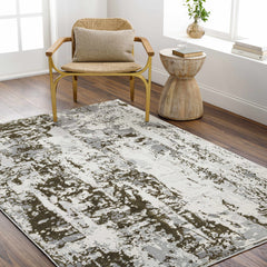 Junko Gray & Green Marble Area Rug - Clearance - Ornate Home