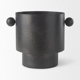 Juno Black Large Iron Vase - Ornate Home