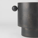 Juno Black Large Iron Vase - Ornate Home