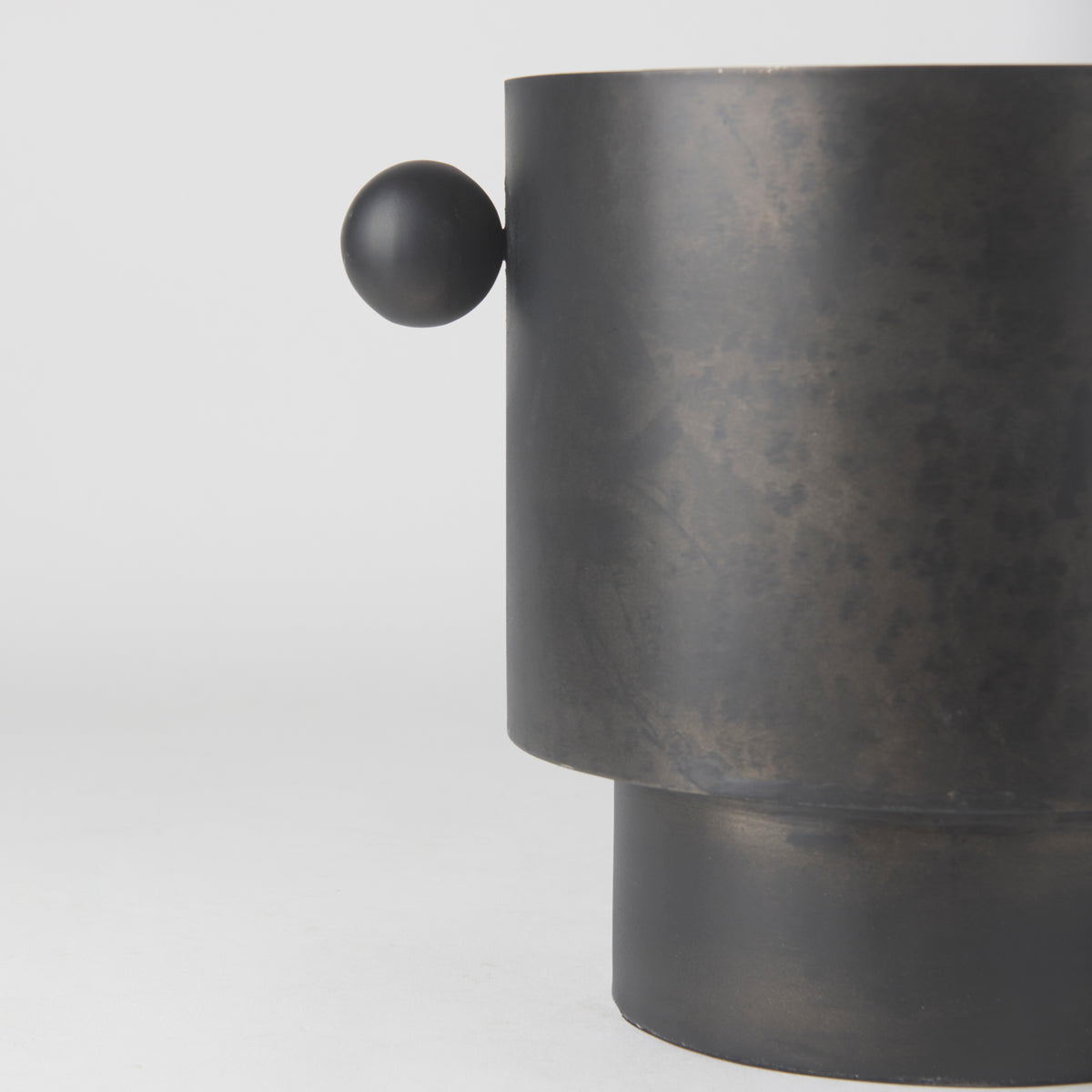 Juno Black Large Iron Vase - Ornate Home