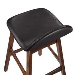 Juno Brown Wood Bar Stool (Set of 2) - Ornate Home