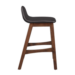 Juno Brown Wood Counter Stool (Set of 2) - Ornate Home