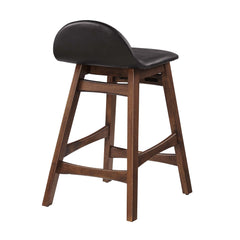 Juno Brown Wood Counter Stool (Set of 2) - Ornate Home