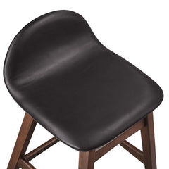 Juno Brown Wood Counter Stool (Set of 2) - Ornate Home