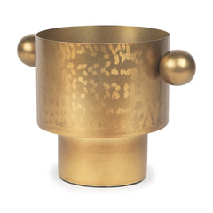 Juno Medium Gold Iron Medium Vase - Ornate Home
