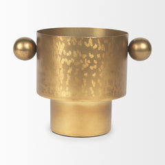 Juno Medium Gold Iron Medium Vase - Ornate Home